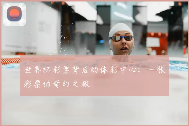 世界杯彩票背后的体彩中心：一张彩票的奇幻之旅